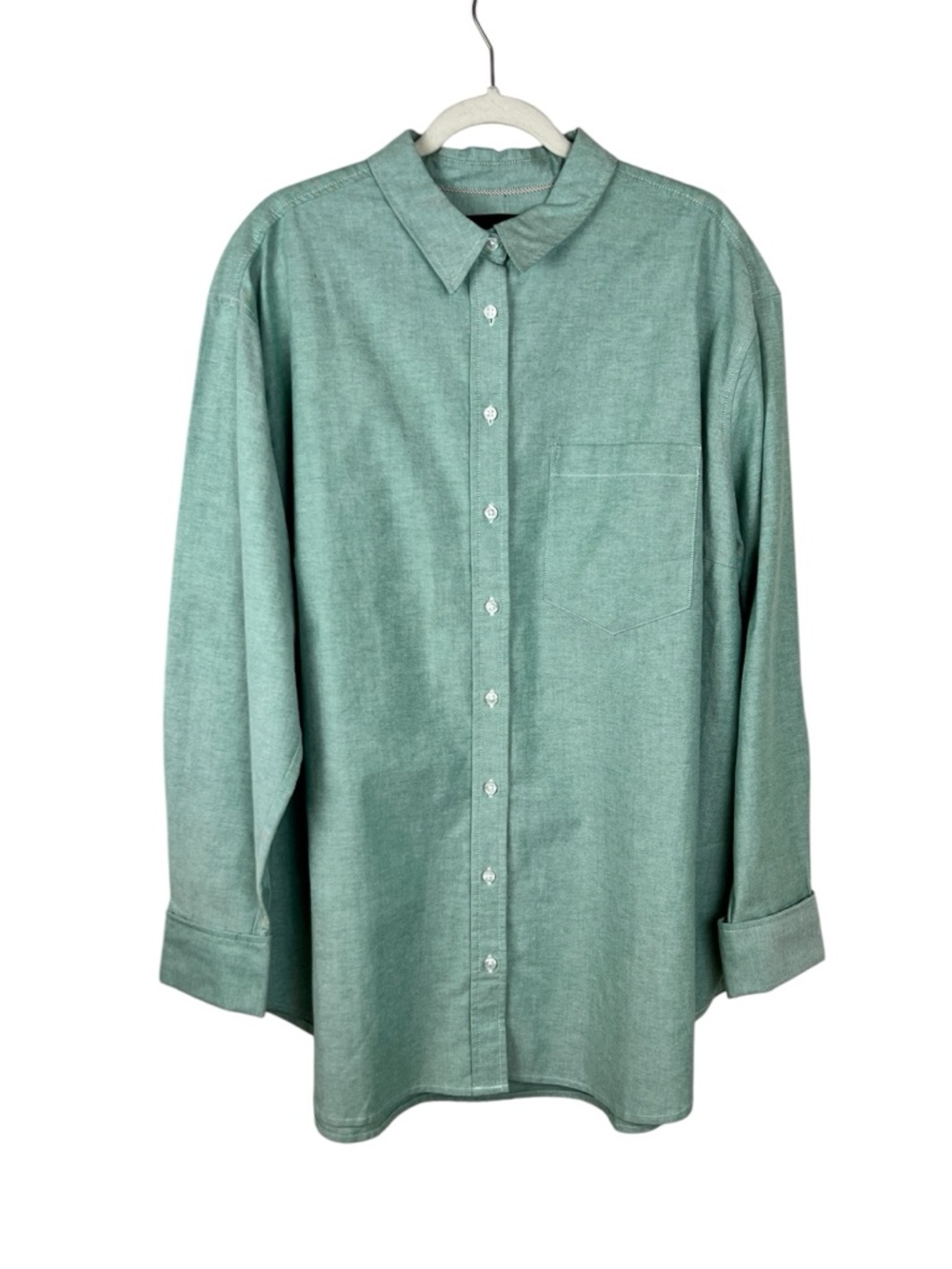 Wildfang The Essential Oversized Oxford Long Sleeve Button Up Shirt